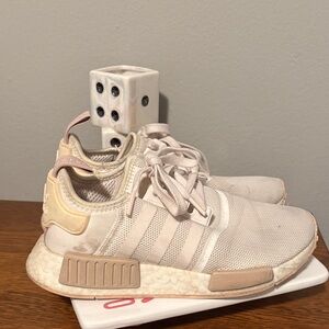 Beige Adidas NMD Athletic Sneakers